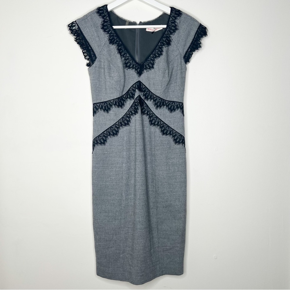 Rebecca Taylor Wool Blend Lace Dress Size 2
